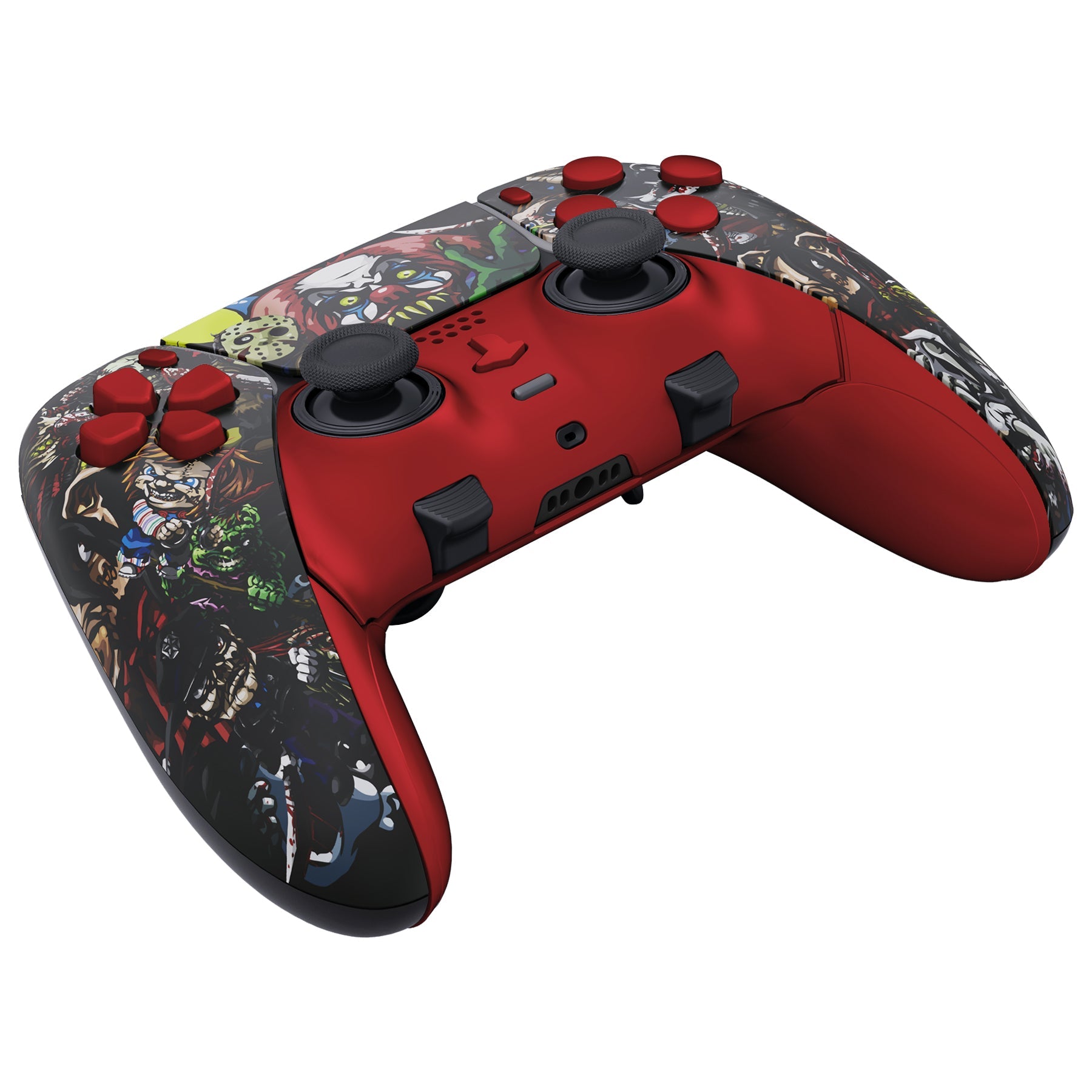 eXtremeRate Replacement Full Set Shells with Buttons Compatible with PS5 Edge Controller - Scary Party eXtremeRate