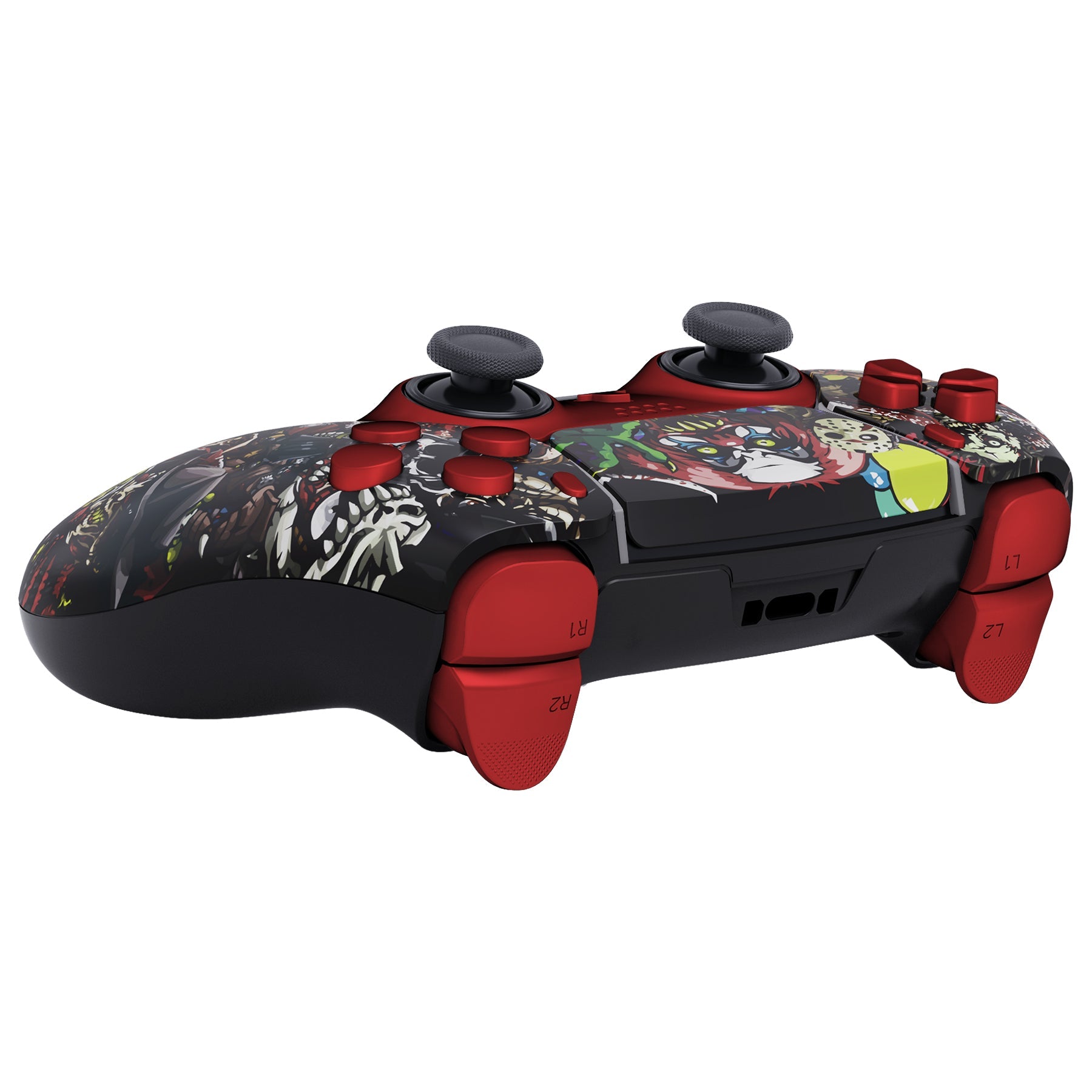 eXtremeRate Replacement Full Set Shells with Buttons Compatible with PS5 Edge Controller - Scary Party eXtremeRate