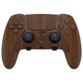 eXtremeRate Replacement Full Set Shells with Buttons Compatible with PS5 Edge Controller - Wood Grain eXtremeRate