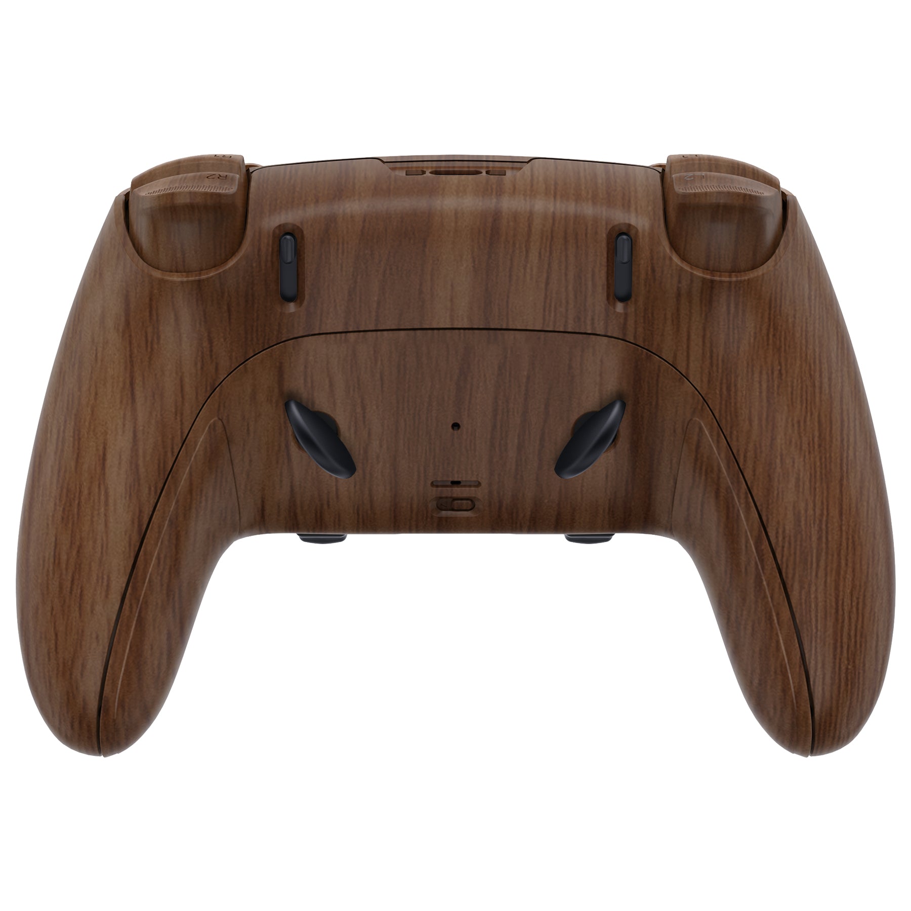 eXtremeRate Replacement Full Set Shells with Buttons Compatible with PS5 Edge Controller - Wood Grain eXtremeRate