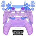 eXtremeRate Replacement Full Set Shells with Buttons Compatible with PS5 Controller BDM-030/040/050 - Gradient Translucent Bluebell eXtremeRate