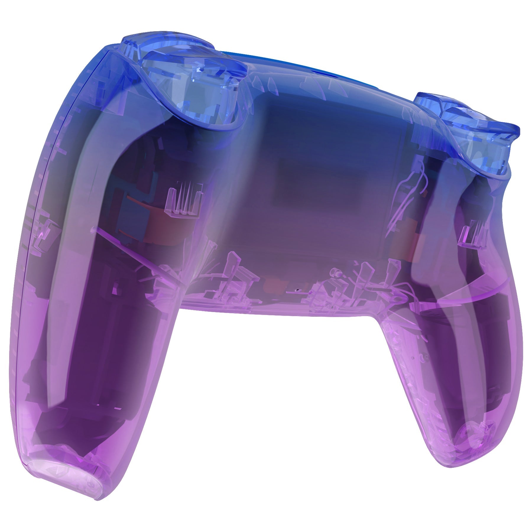 eXtremeRate Replacement Full Set Shells with Buttons Compatible with PS5 Controller BDM-030/040/050 - Gradient Translucent Bluebell eXtremeRate