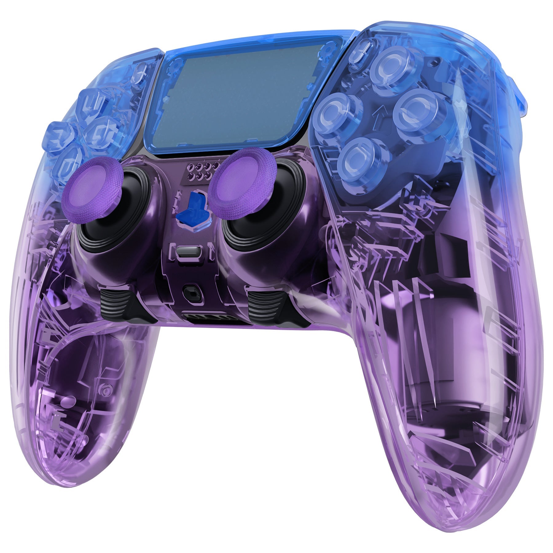 eXtremeRate Replacement Full Set Shells with Buttons Compatible with PS5 Edge Controller - Gradient Translucent Bluebell eXtremeRate