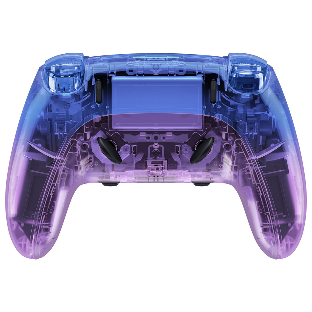 eXtremeRate Replacement Full Set Shells with Buttons Compatible with PS5 Edge Controller - Gradient Translucent Bluebell eXtremeRate