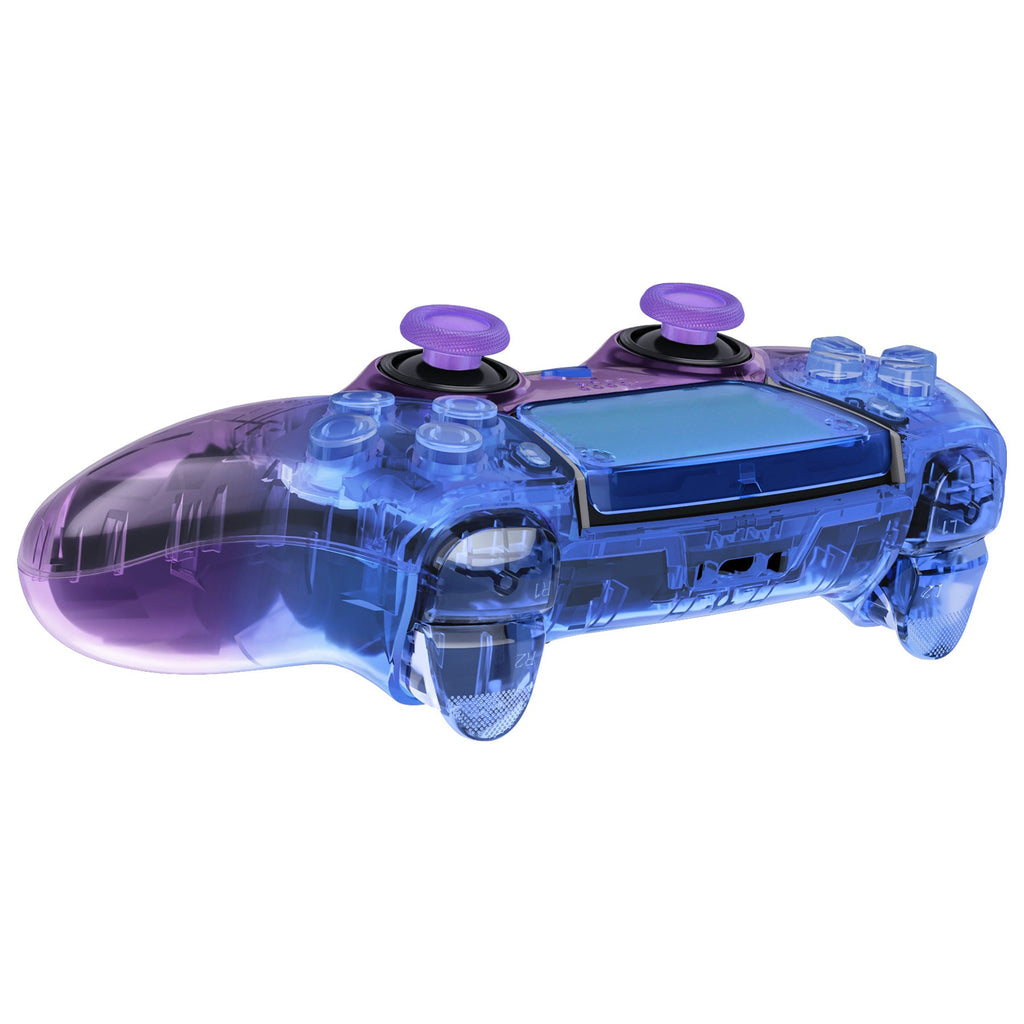 eXtremeRate Replacement Full Set Shells with Buttons Compatible with PS5 Edge Controller - Gradient Translucent Bluebell eXtremeRate