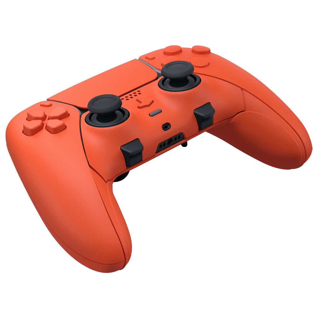 eXtremeRate Replacement Full Set Shells with Buttons Compatible with PS5 Edge Controller - Orange eXtremeRate