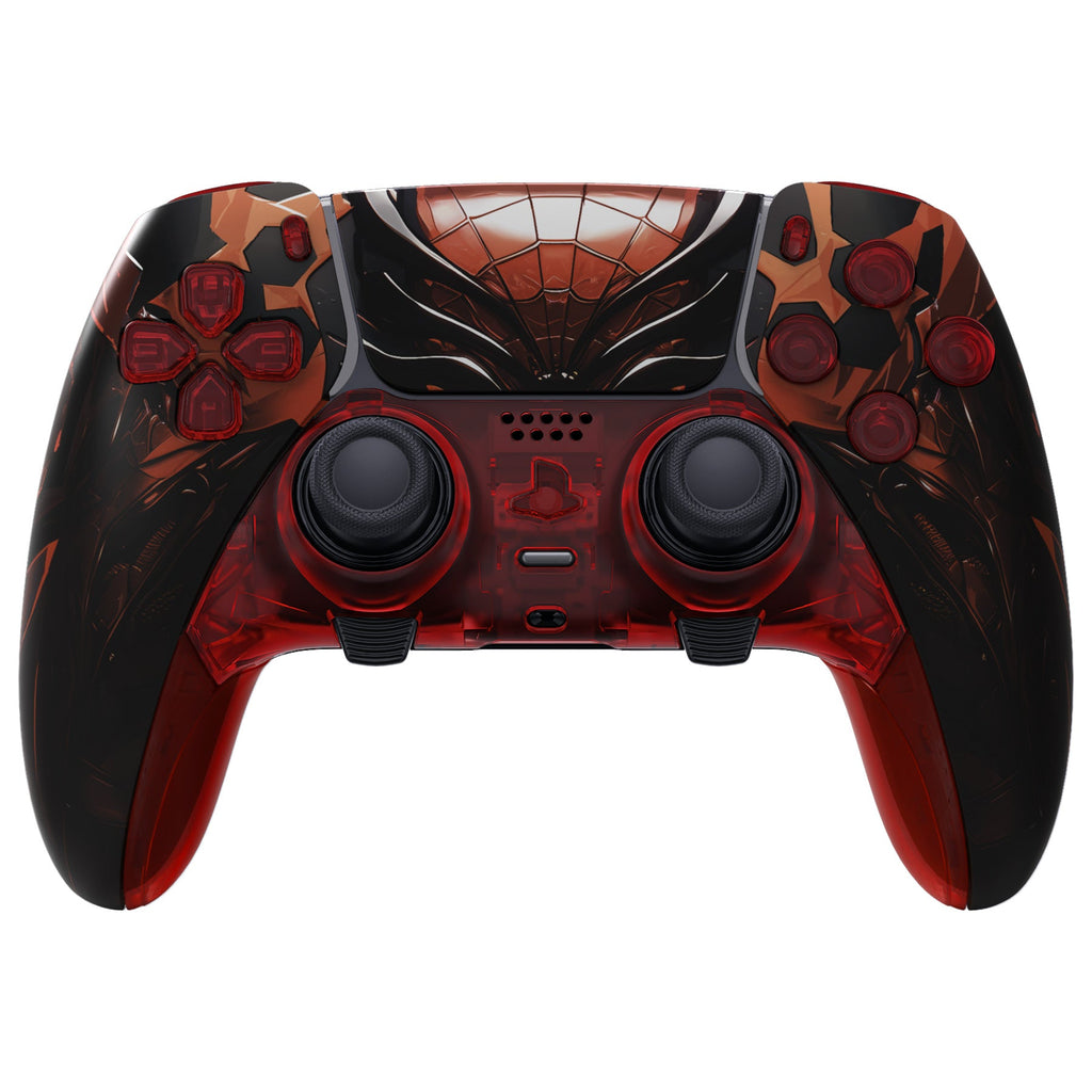 eXtremeRate Replacement Full Set Shells with Buttons Compatible with PS5 Edge Controller - Spider Armor eXtremeRate