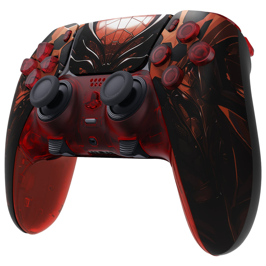 eXtremeRate Replacement Full Set Shells with Buttons Compatible with PS5 Edge Controller - Spider Armor eXtremeRate