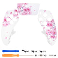 eXtremeRate Replacement Left Right Front Housing Shell with Touchpad Compatible with PS5 Edge Controller - Cherry Blossom Whisper eXtremeRate