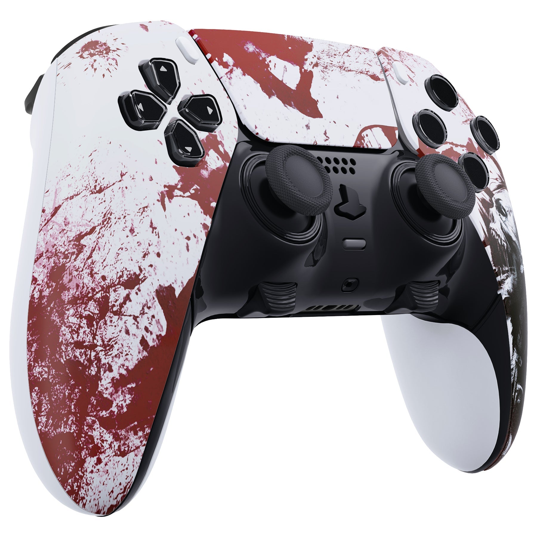 eXtremeRate Replacement Left Right Front Housing Shell with Touchpad Compatible with PS5 Edge Controller - Blood Zombie eXtremeRate
