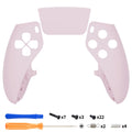 eXtremeRate Replacement Left Right Front Housing Shell with Touchpad Compatible with PS5 Edge Controller - Cherry Blossoms Pink eXtremeRate