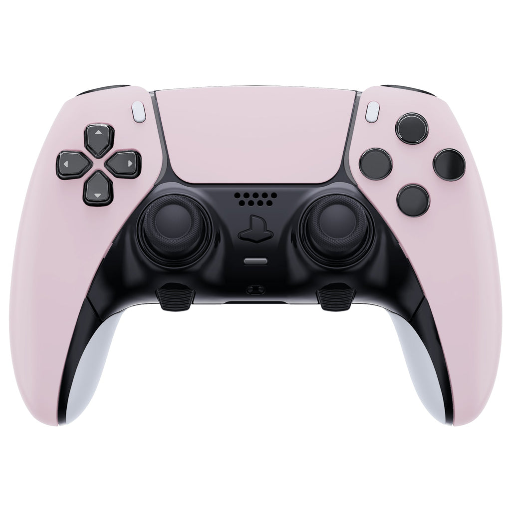 eXtremeRate Replacement Left Right Front Housing Shell with Touchpad Compatible with PS5 Edge Controller - Cherry Blossoms Pink eXtremeRate