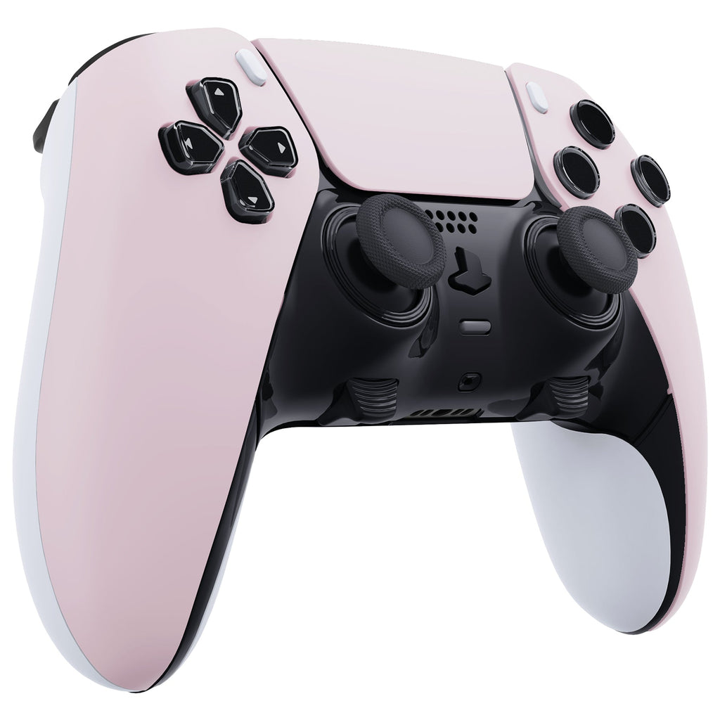 eXtremeRate Replacement Left Right Front Housing Shell with Touchpad Compatible with PS5 Edge Controller - Cherry Blossoms Pink eXtremeRate