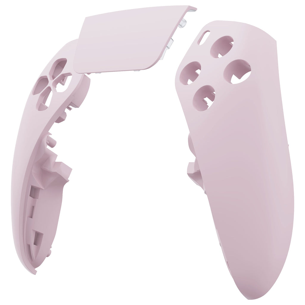 eXtremeRate Replacement Left Right Front Housing Shell with Touchpad Compatible with PS5 Edge Controller - Cherry Blossoms Pink eXtremeRate