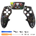 eXtremeRate Replacement Left Right Front Housing Shell with Touchpad Compatible with PS5 Edge Controller - Scary Party eXtremeRate