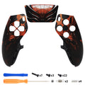 eXtremeRate Replacement Left Right Front Housing Shell with Touchpad Compatible with PS5 Edge Controller - Spider Armor eXtremeRate