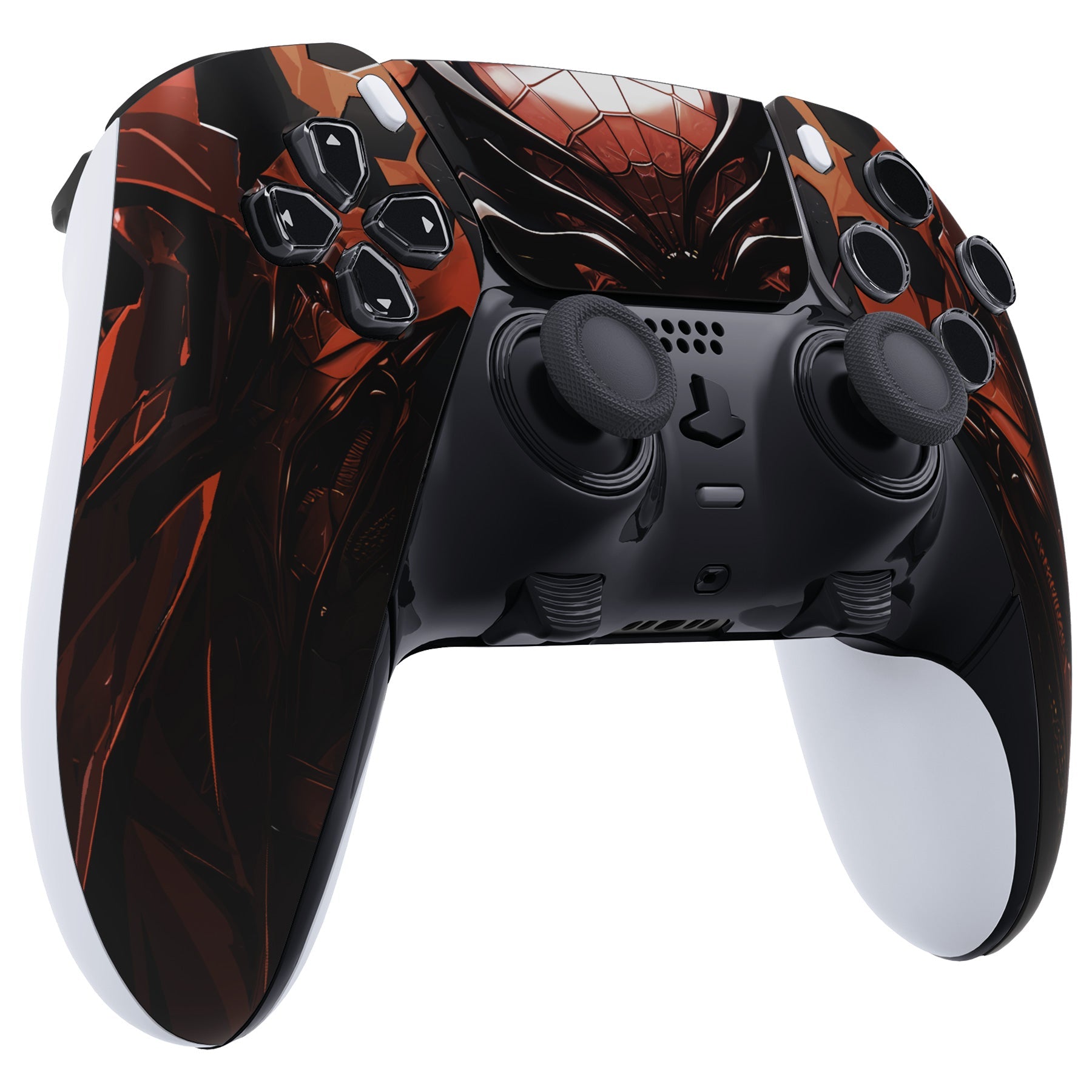 eXtremeRate Replacement Left Right Front Housing Shell with Touchpad Compatible with PS5 Edge Controller - Spider Armor eXtremeRate