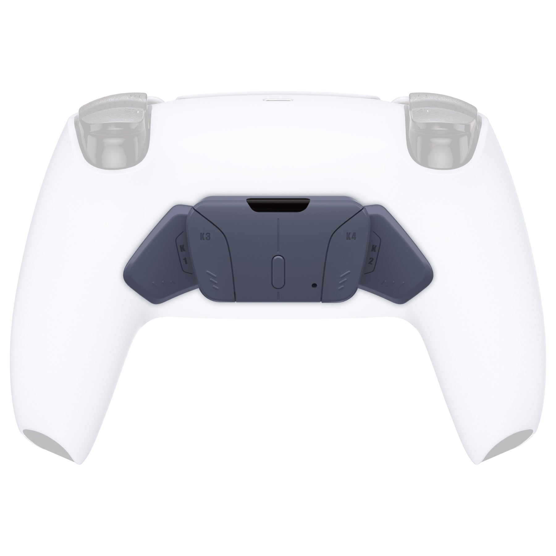 eXtremeRate Replacement Redesigned K1 K2 K3 K4 Back Buttons Housing Shell for eXtremeRate RISE4 Remap Kit, Compatible with PS5 Controller - Sterling Silver eXtremeRate