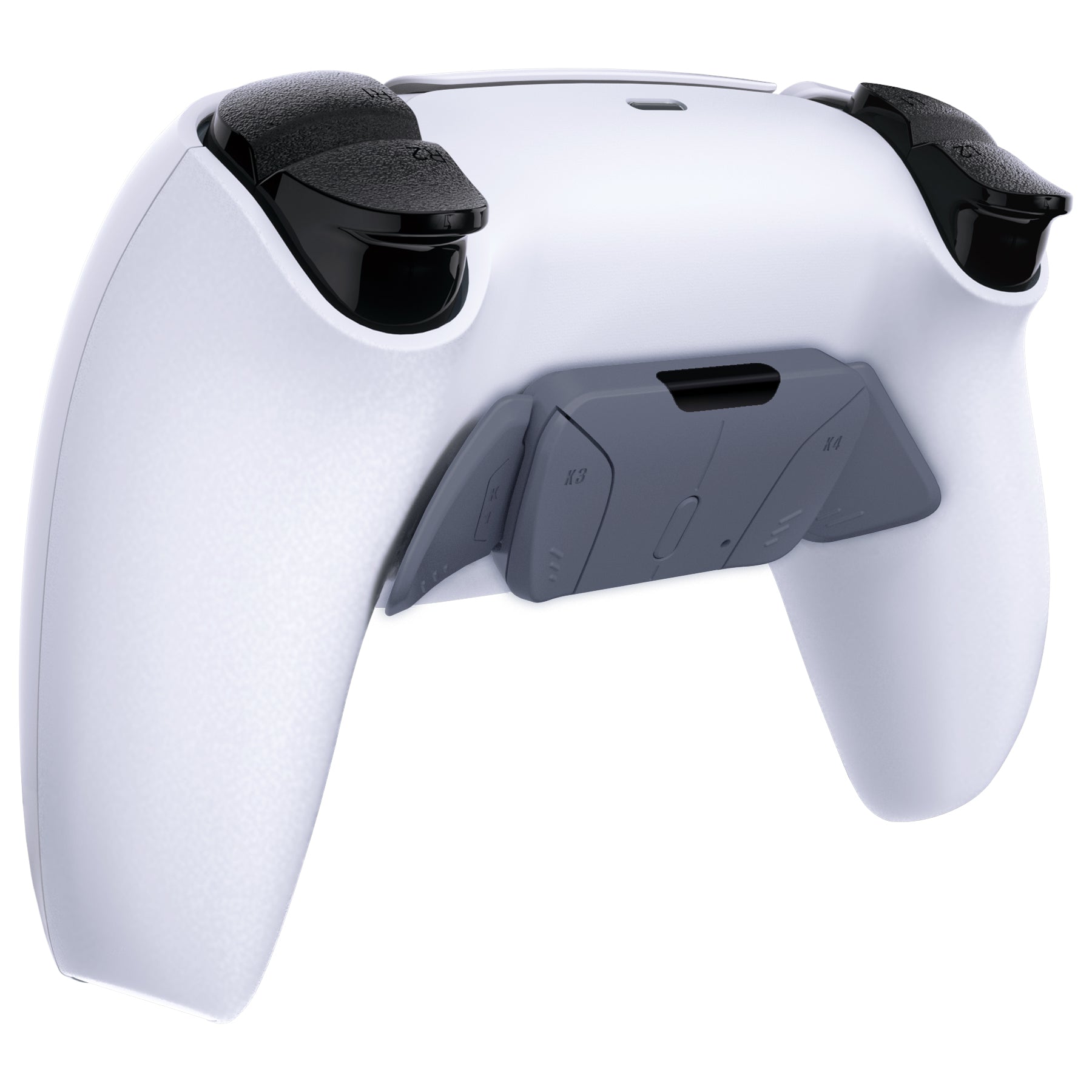 eXtremeRate Replacement Redesigned K1 K2 K3 K4 Back Buttons Housing Shell for eXtremeRate RISE4 Remap Kit, Compatible with PS5 Controller - Sterling Silver eXtremeRate