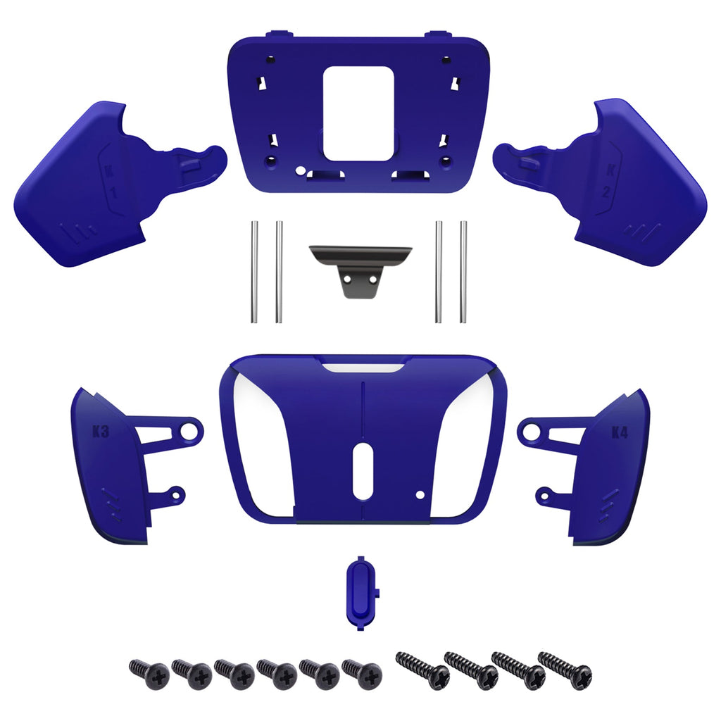 eXtremeRate Replacement Redesigned K1 K2 K3 K4 Back Buttons Housing Shell for eXtremeRate RISE4 Remap Kit, Compatible with PS5 Controller - Cobalt Blue eXtremeRate