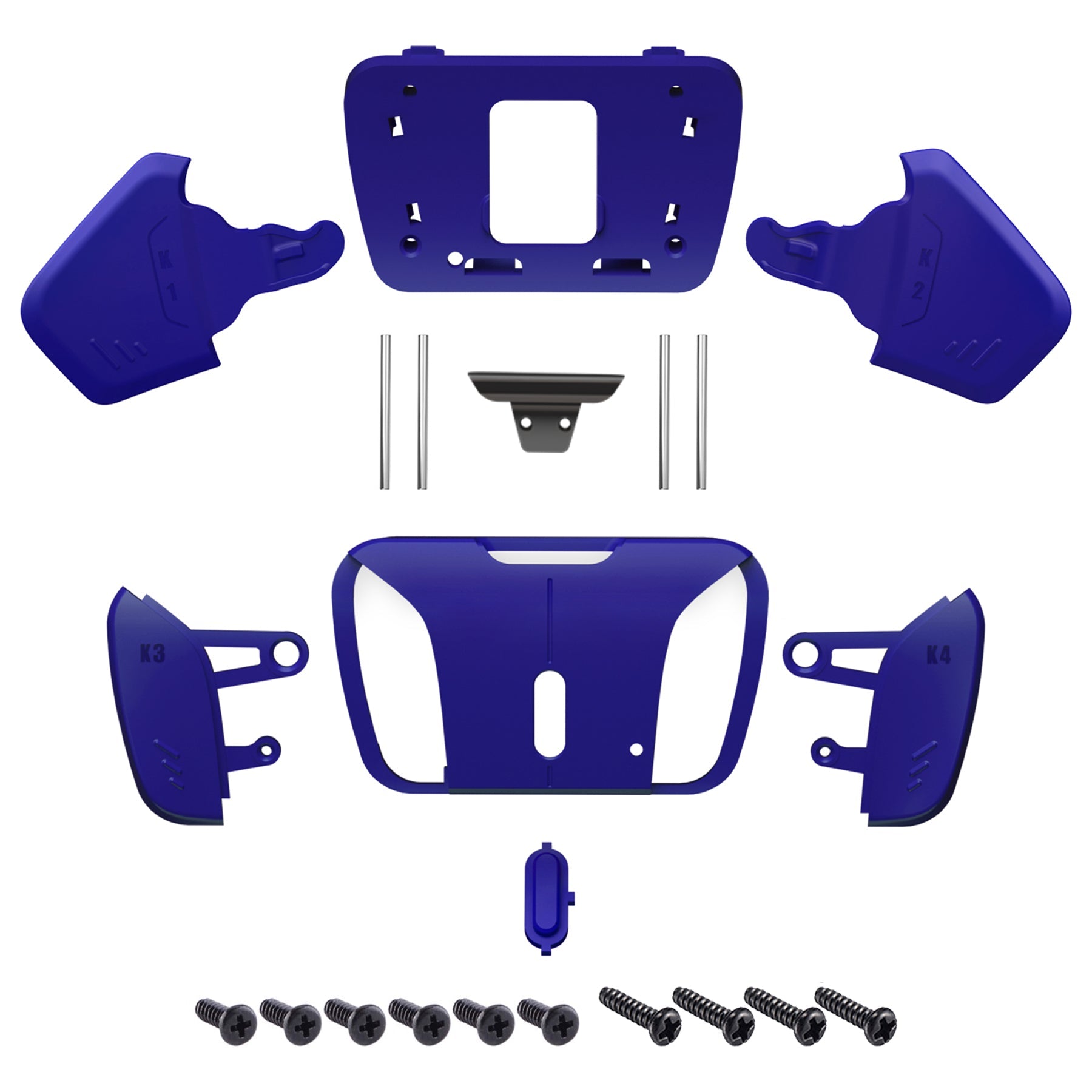 eXtremeRate Replacement Redesigned K1 K2 K3 K4 Back Buttons Housing Shell for eXtremeRate RISE4 Remap Kit, Compatible with PS5 Controller - Cobalt Blue eXtremeRate