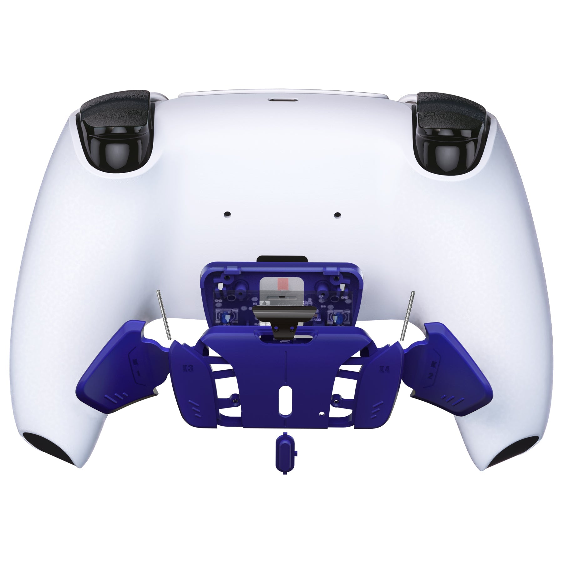 eXtremeRate Replacement Redesigned K1 K2 K3 K4 Back Buttons Housing Shell for eXtremeRate RISE4 Remap Kit, Compatible with PS5 Controller - Cobalt Blue eXtremeRate