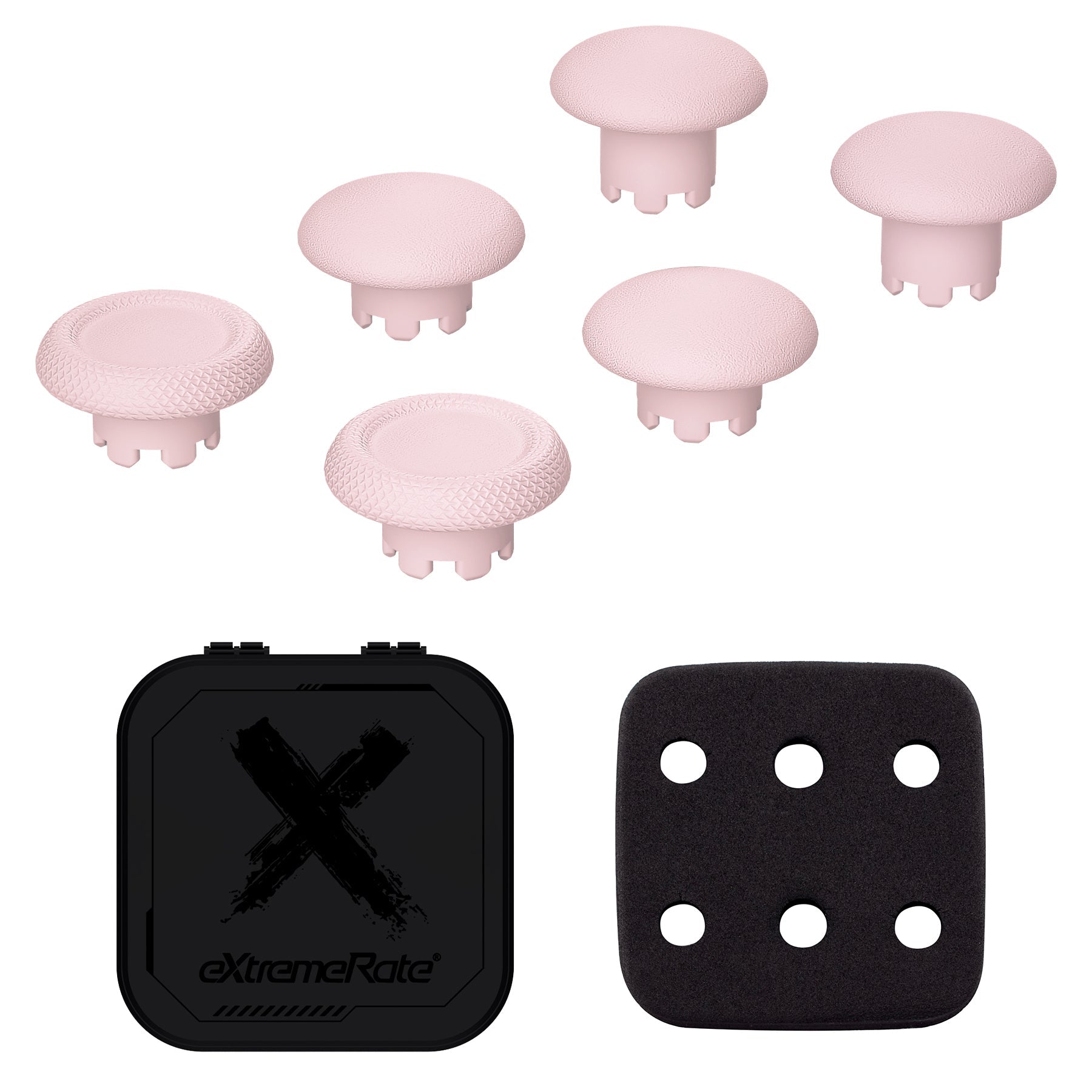 eXtremeRate Replacement Swappable Thumbsticks for PS5 Edge Controller - Cherry Blossoms Pink eXtremeRate