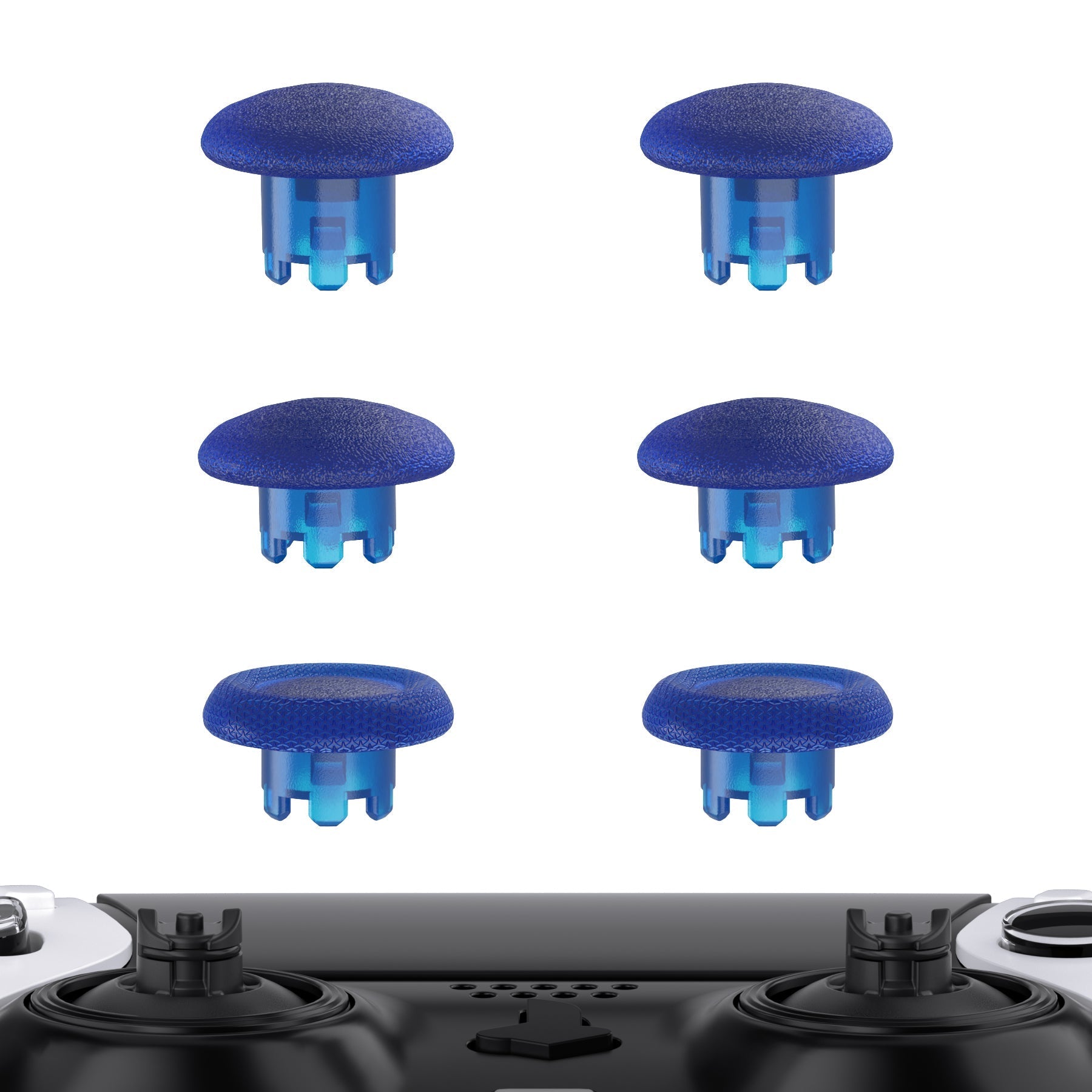 eXtremeRate Replacement Swappable Thumbsticks for PS5 Edge Controller - Clear Blue eXtremeRate