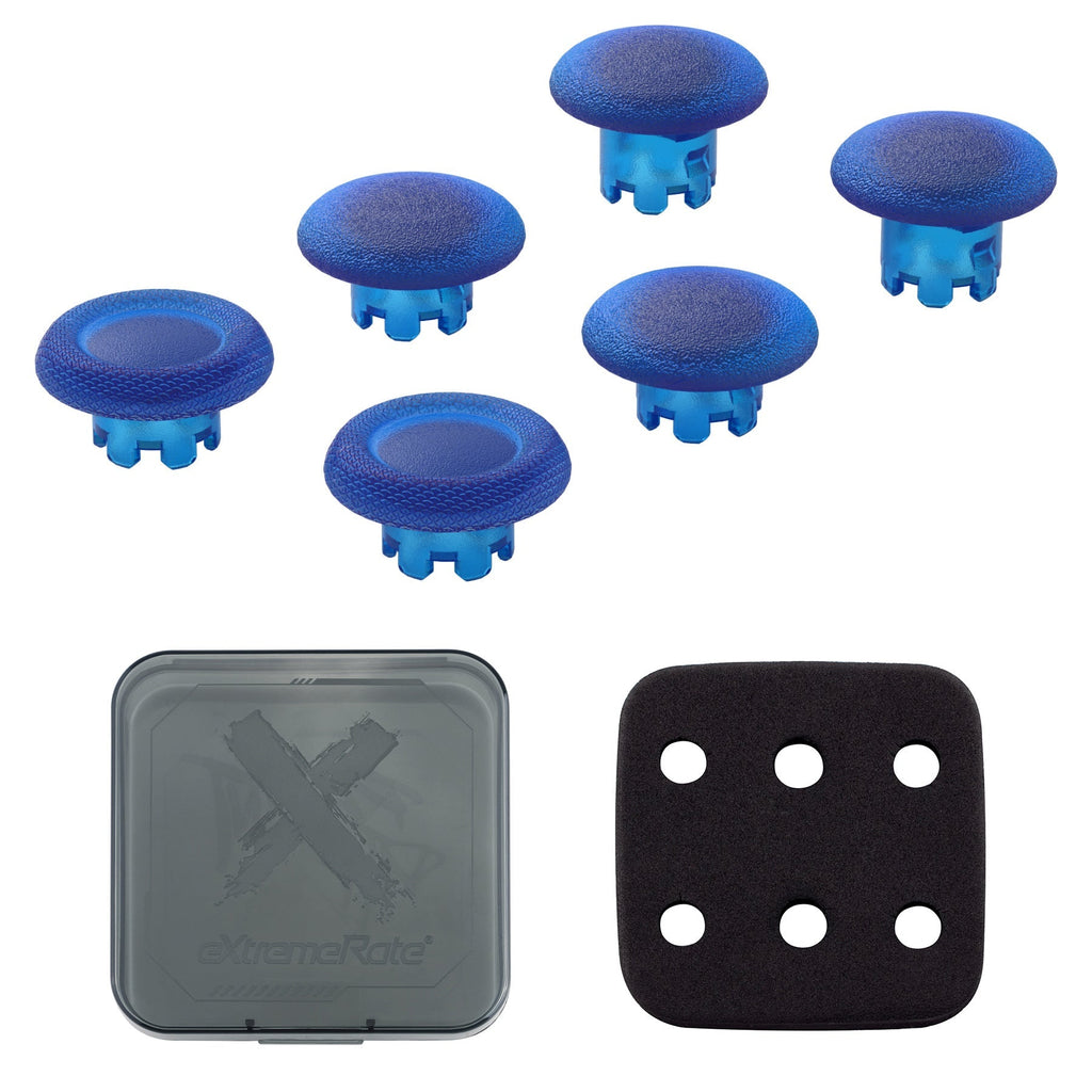 eXtremeRate Replacement Swappable Thumbsticks for PS5 Edge Controller - Clear Blue eXtremeRate