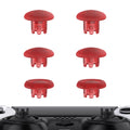 eXtremeRate Replacement Swappable Thumbsticks for PS5 Edge Controller - Clear Red eXtremeRate