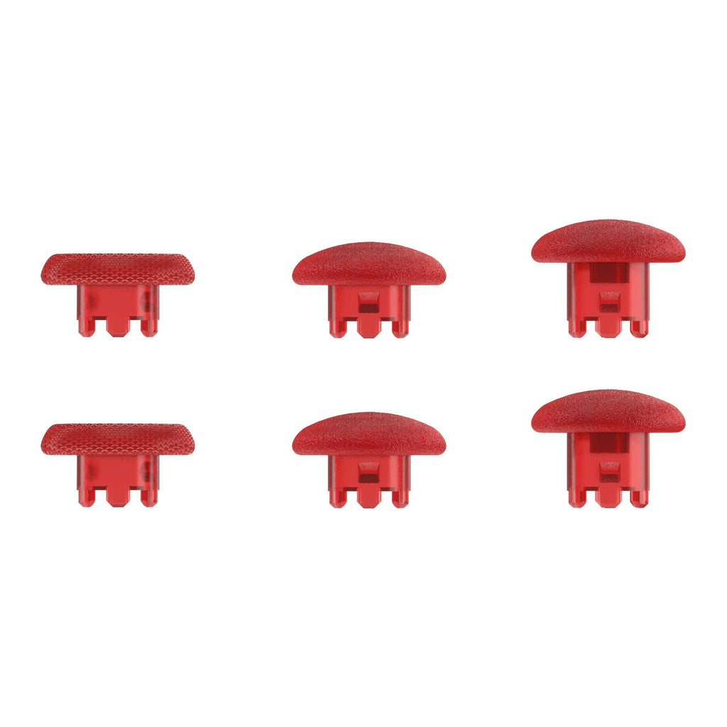 eXtremeRate Replacement Swappable Thumbsticks for PS5 Edge Controller - Clear Red eXtremeRate