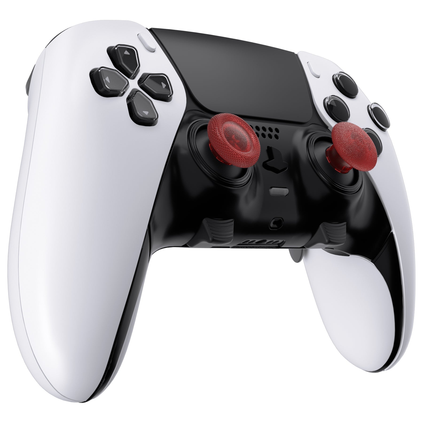 eXtremeRate Replacement Swappable Thumbsticks for PS5 Edge Controller - Clear Red eXtremeRate
