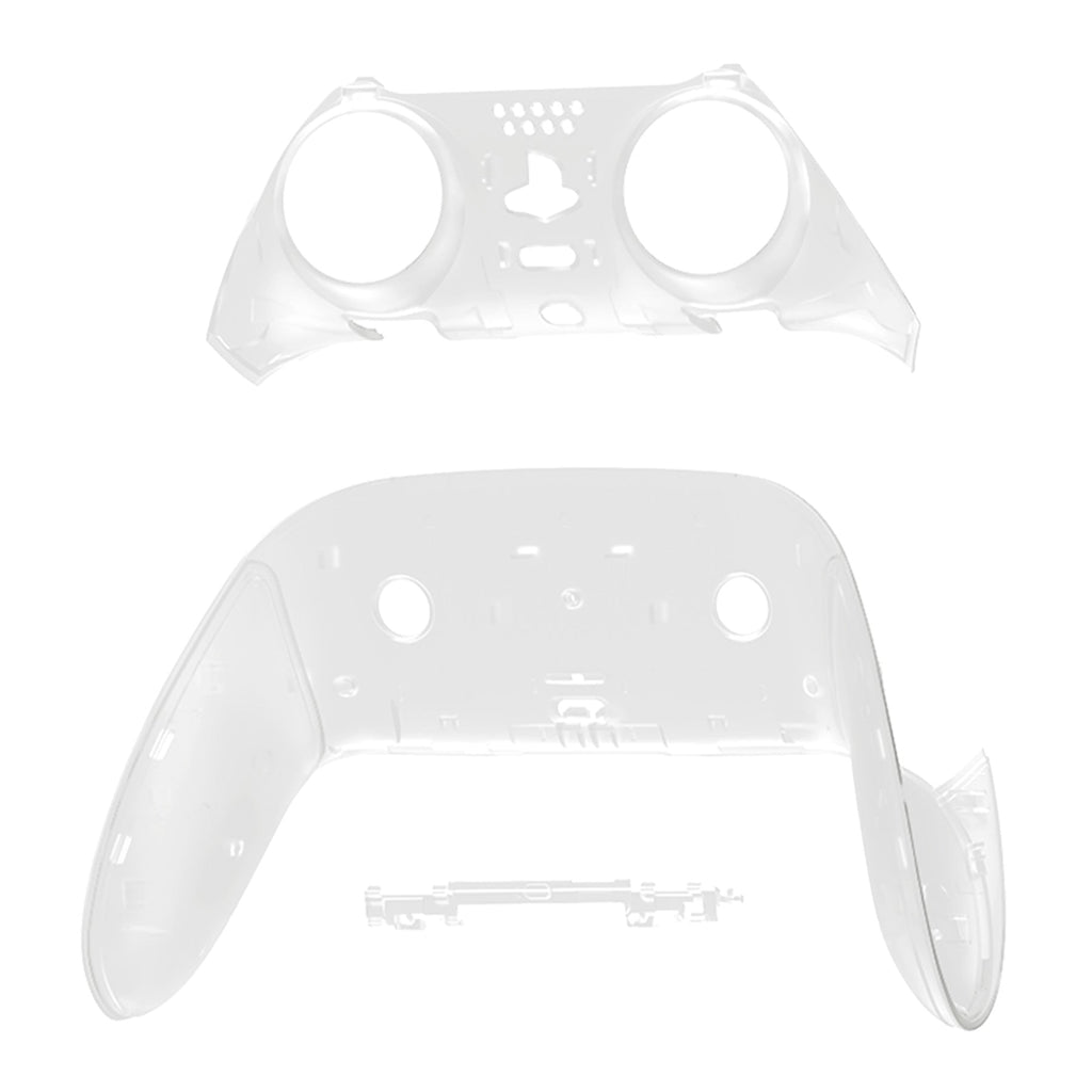eXtremeRate Replacement Top Bottom Decorative Trim Shell Compatible with PS5 Edge Controller - Glow in Dark - Green eXtremeRate