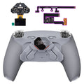 eXtremeRate SPARK Back Paddles Kit with OLED Display & Clicky Trigger Stops & Ergonomic Grips for PS5 Controller BDM-030/040/050/060 - Rubberized Gray & New Hope Gray eXtremeRate