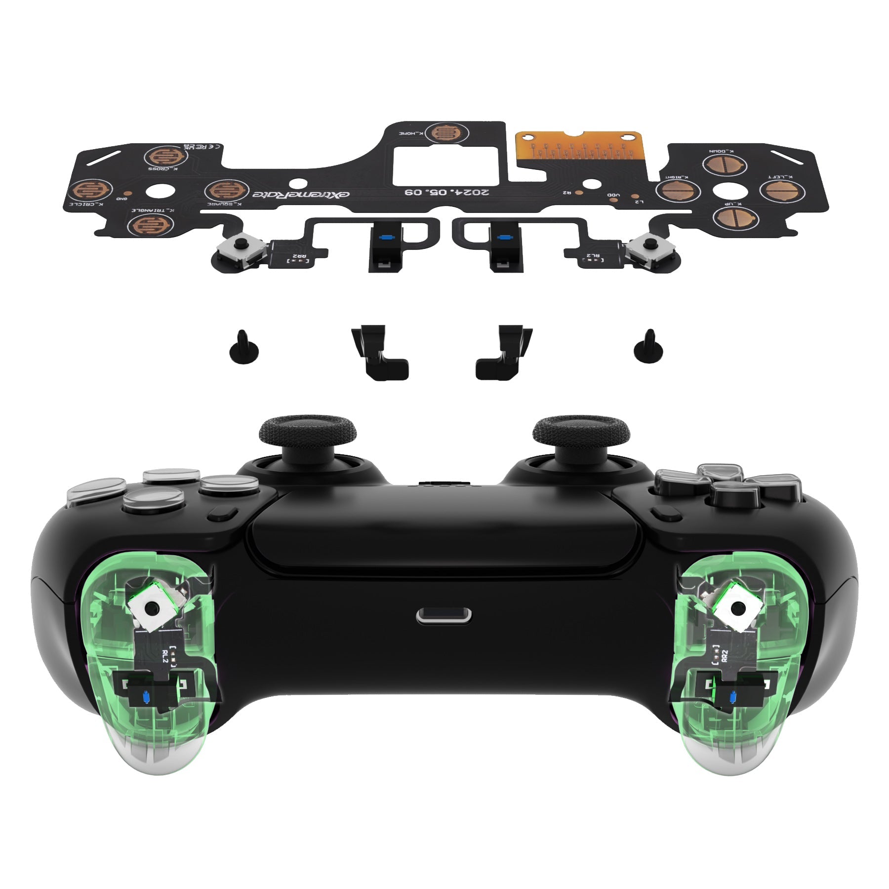 eXtremeRate Shoulder Buttons Micro Switch - Light Version Tactile Clicky Hair Trigger Kit for PS5 Controller BDM-030 eXtremeRate