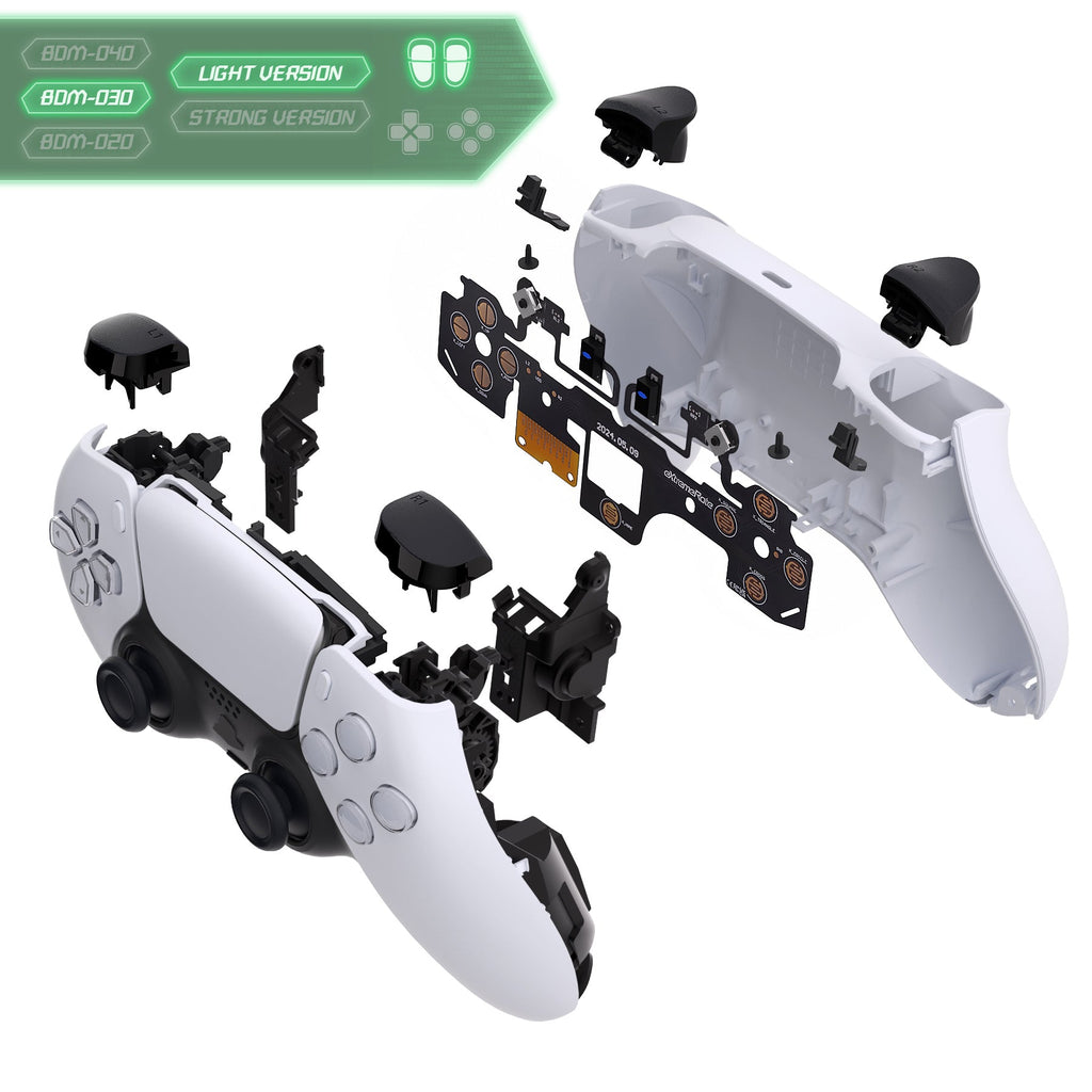 eXtremeRate Shoulder Buttons Micro Switch - Light Version Tactile Clicky Hair Trigger Kit for PS5 Controller BDM-030 eXtremeRate