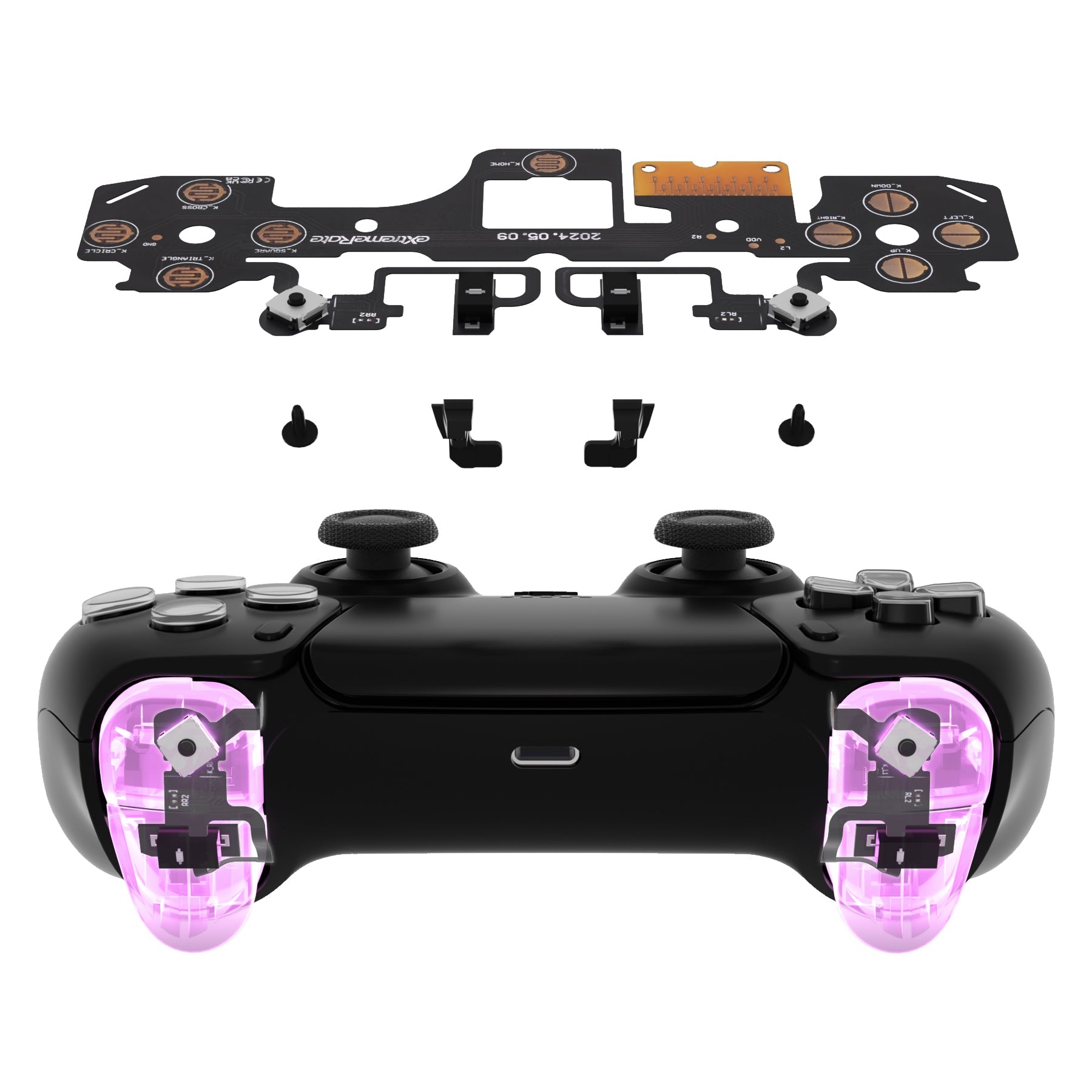 eXtremeRate Shoulder Buttons Micro Switch - Strong Version Tactile Clicky Hair Trigger Kit V2 for PS5 Controller BDM-040/050/060 eXtremeRate