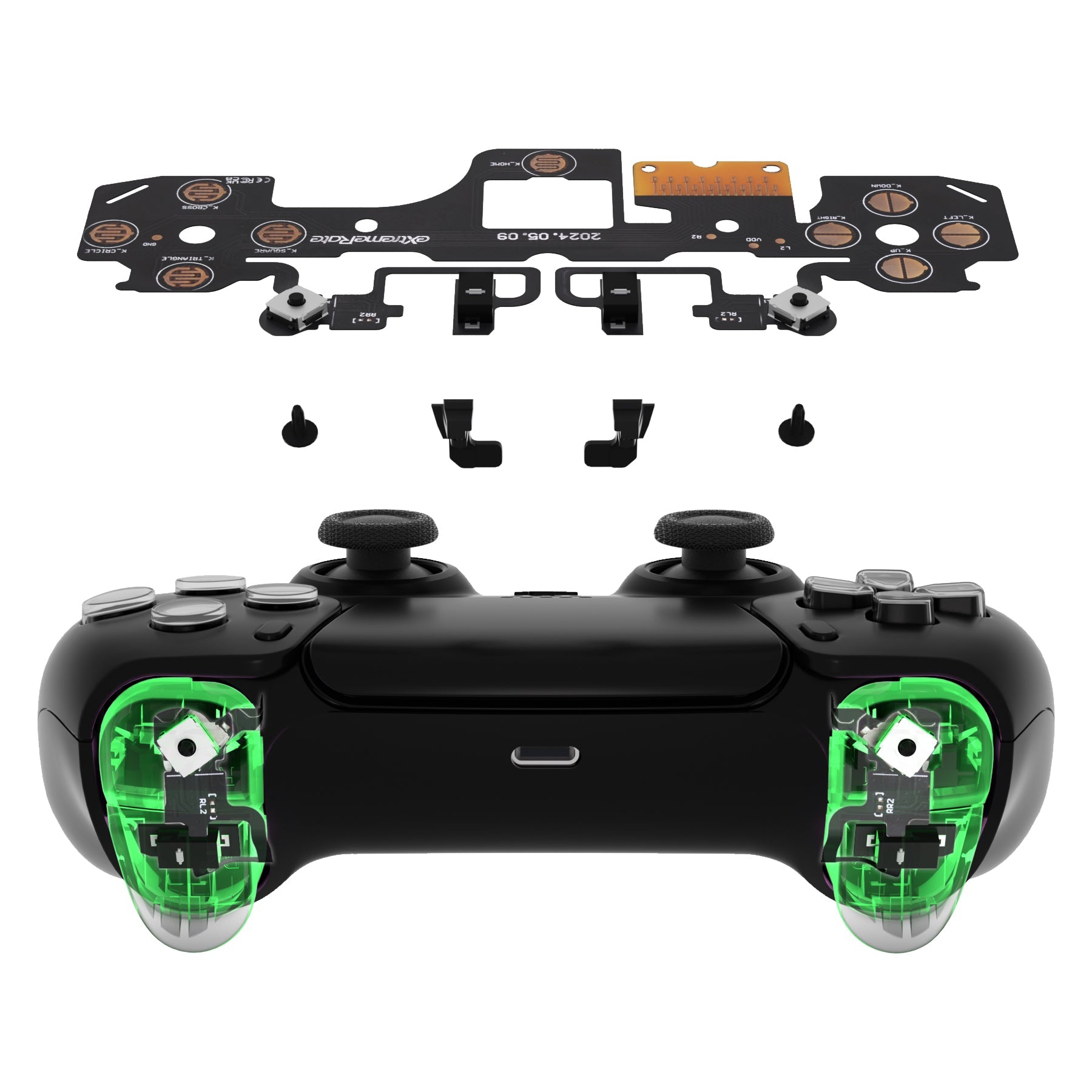 eXtremeRate Shoulder Buttons Micro Switch - Strong Version Tactile Clicky Hair Trigger Kit for PS5 Controller BDM-030 eXtremeRate