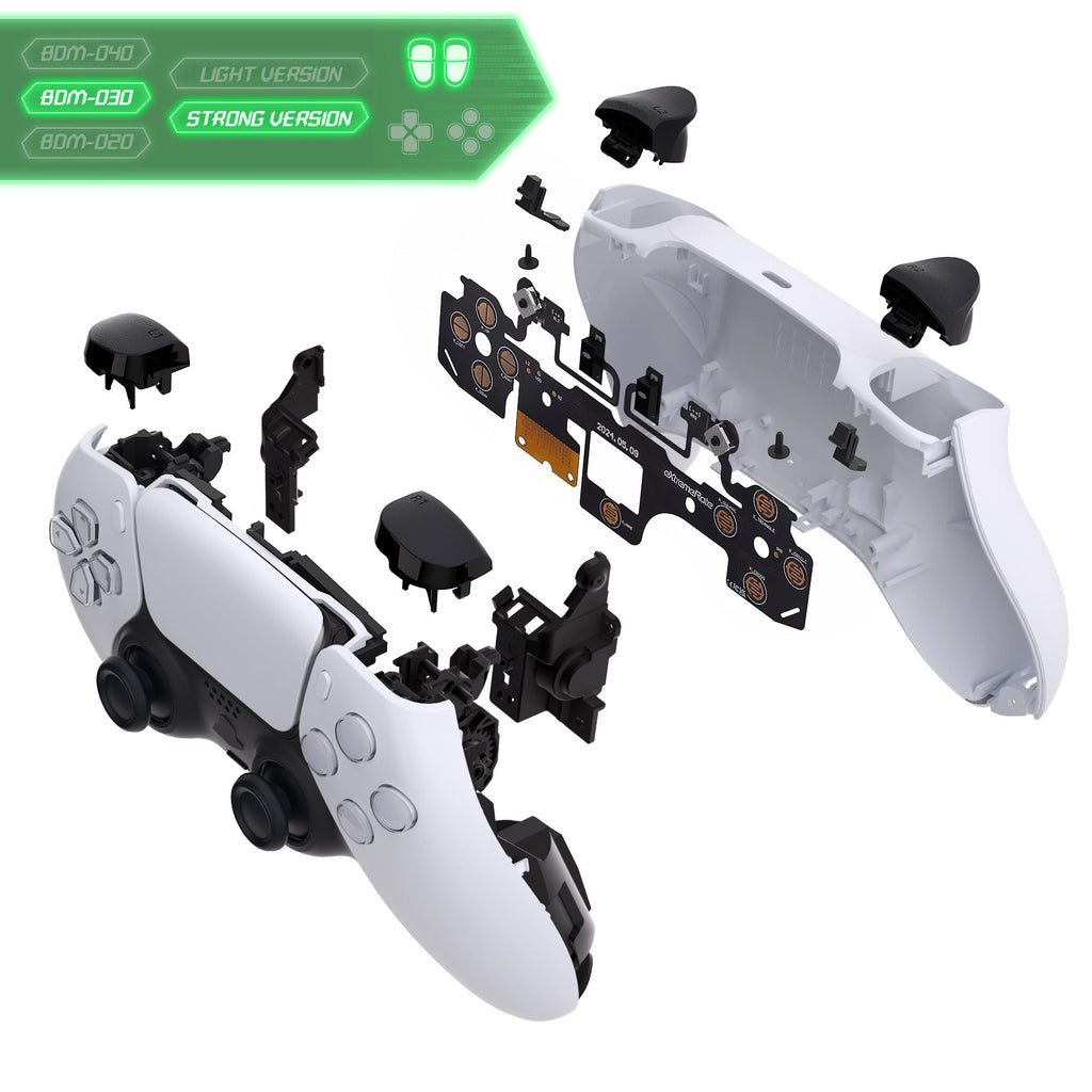 eXtremeRate Shoulder Buttons Micro Switch - Strong Version Tactile Clicky Hair Trigger Kit for PS5 Controller BDM-030 eXtremeRate