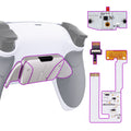 eXtremeRate Silver Real Metal Buttons (RMB) Version RISE4 V3 Remap Kit for PS5 Controller BDM-030/040/050 - Rubberized Gray eXtremeRate