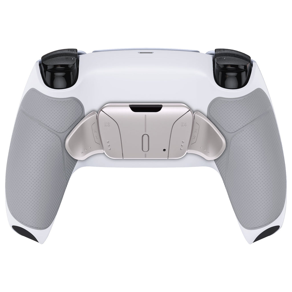 eXtremeRate Silver Real Metal Buttons (RMB) Version RISE4 V3 Remap Kit for PS5 Controller BDM-030/040/050 - Rubberized Gray eXtremeRate