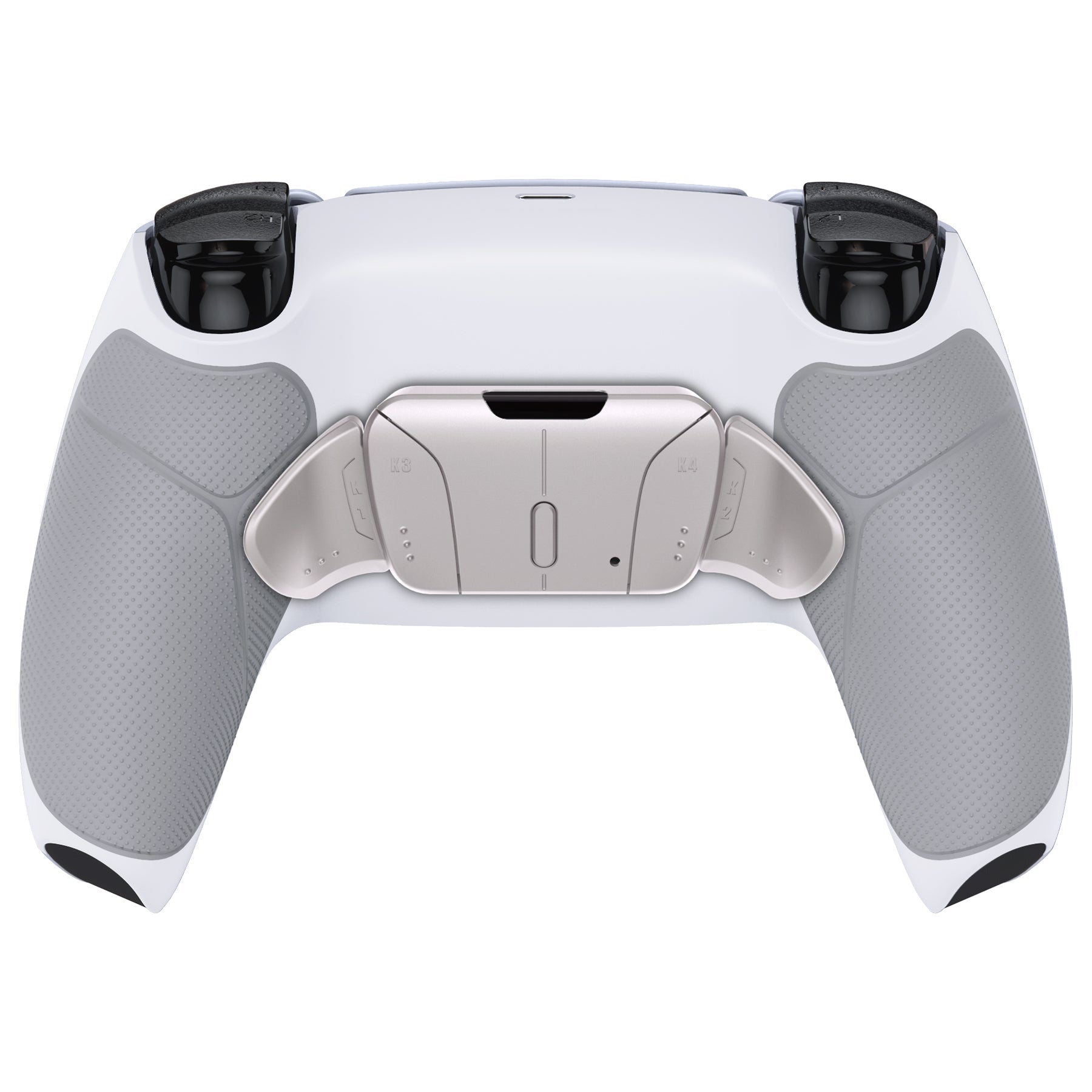 eXtremeRate Silver Real Metal Buttons (RMB) Version RISE4 V3 Remap Kit for PS5 Controller BDM-030/040/050 - Rubberized Gray eXtremeRate