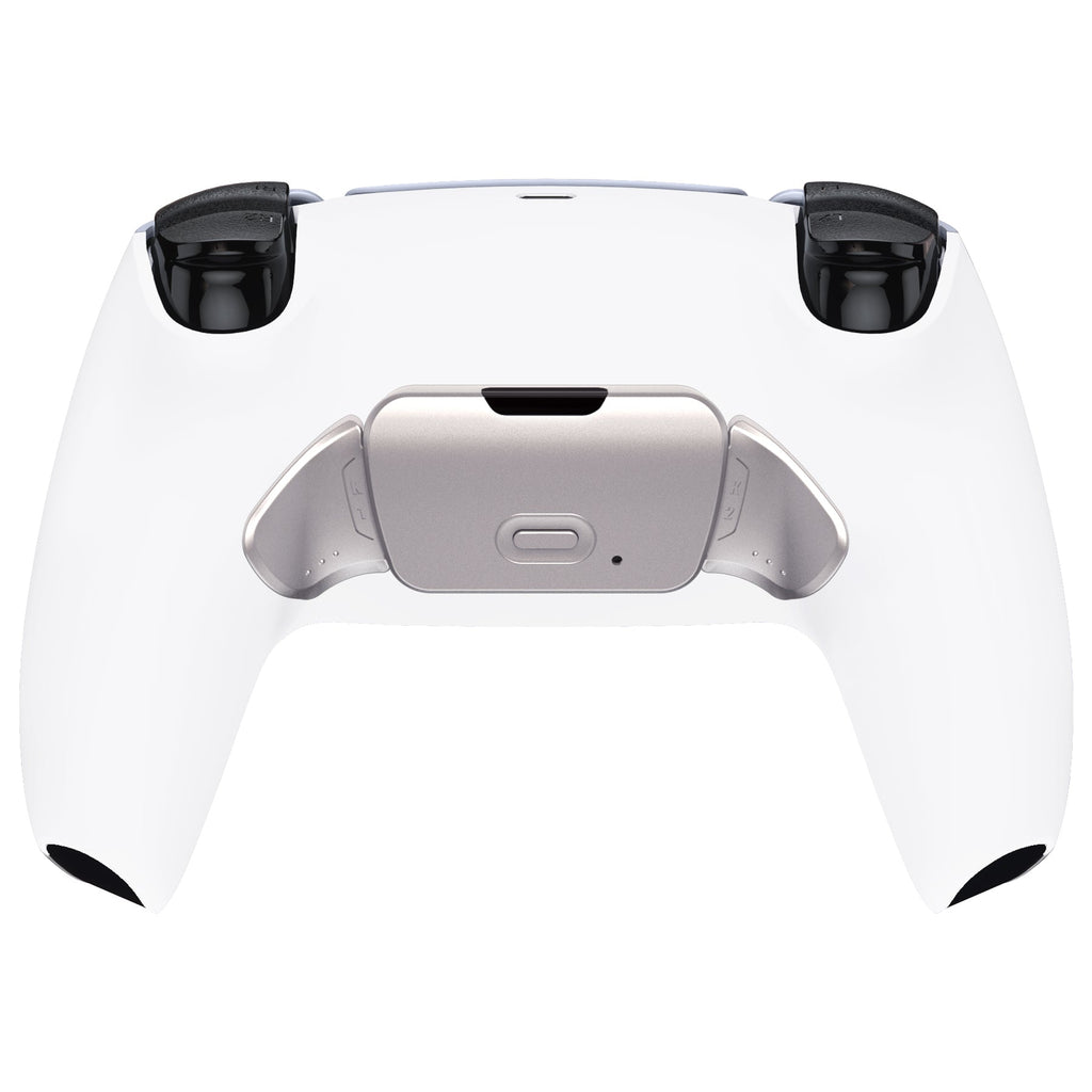 eXtremeRate Silver Real Metal Buttons (RMB) Version RISE V3 Remap Kit for PS5 Controller BDM-030/040/050 - White eXtremeRate