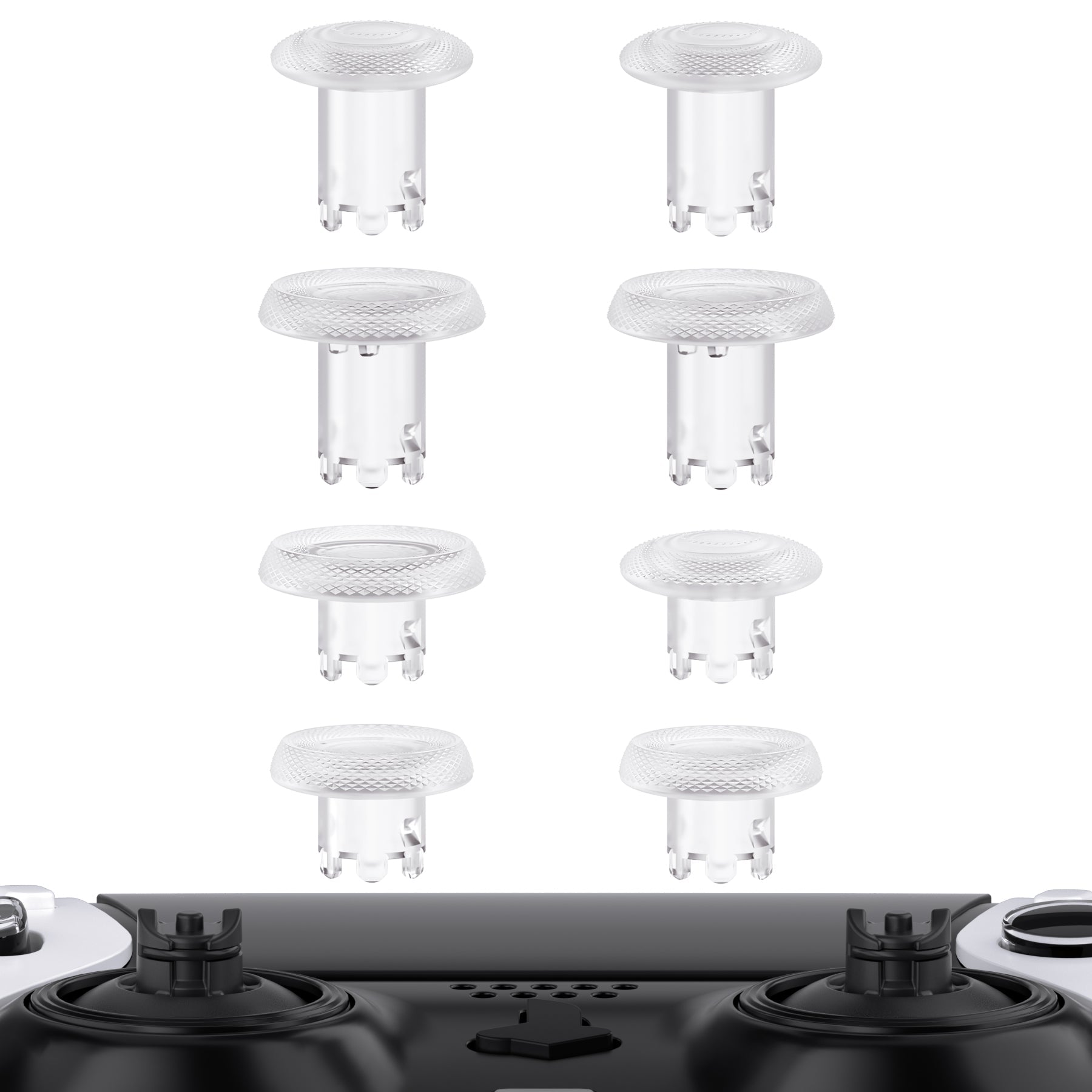 eXtremeRate ThumbsGear Interchangeable Thumbsticks for PS5 Edge Controller - Clear eXtremeRate