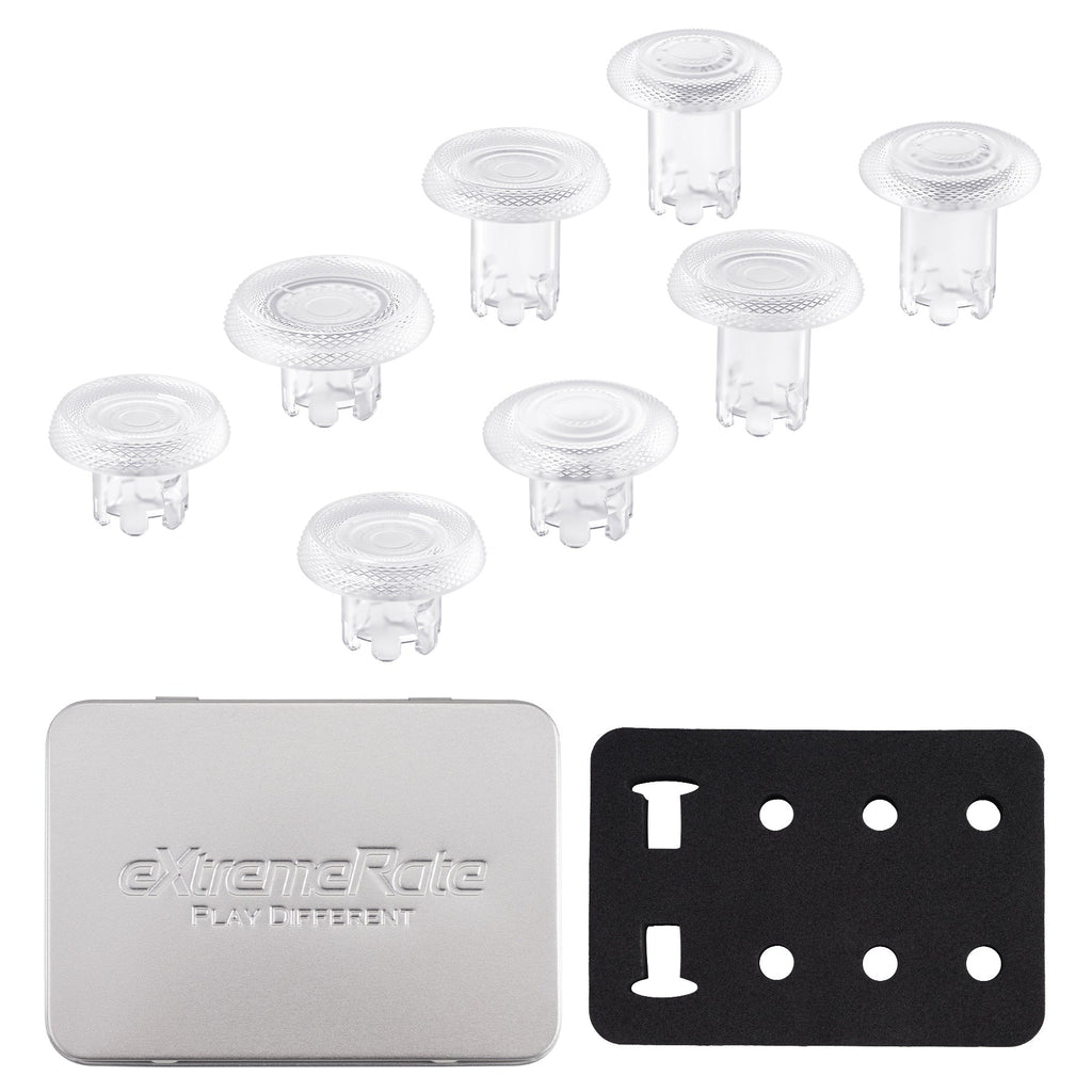 eXtremeRate ThumbsGear Interchangeable Thumbsticks for PS5 Edge Controller - Clear eXtremeRate