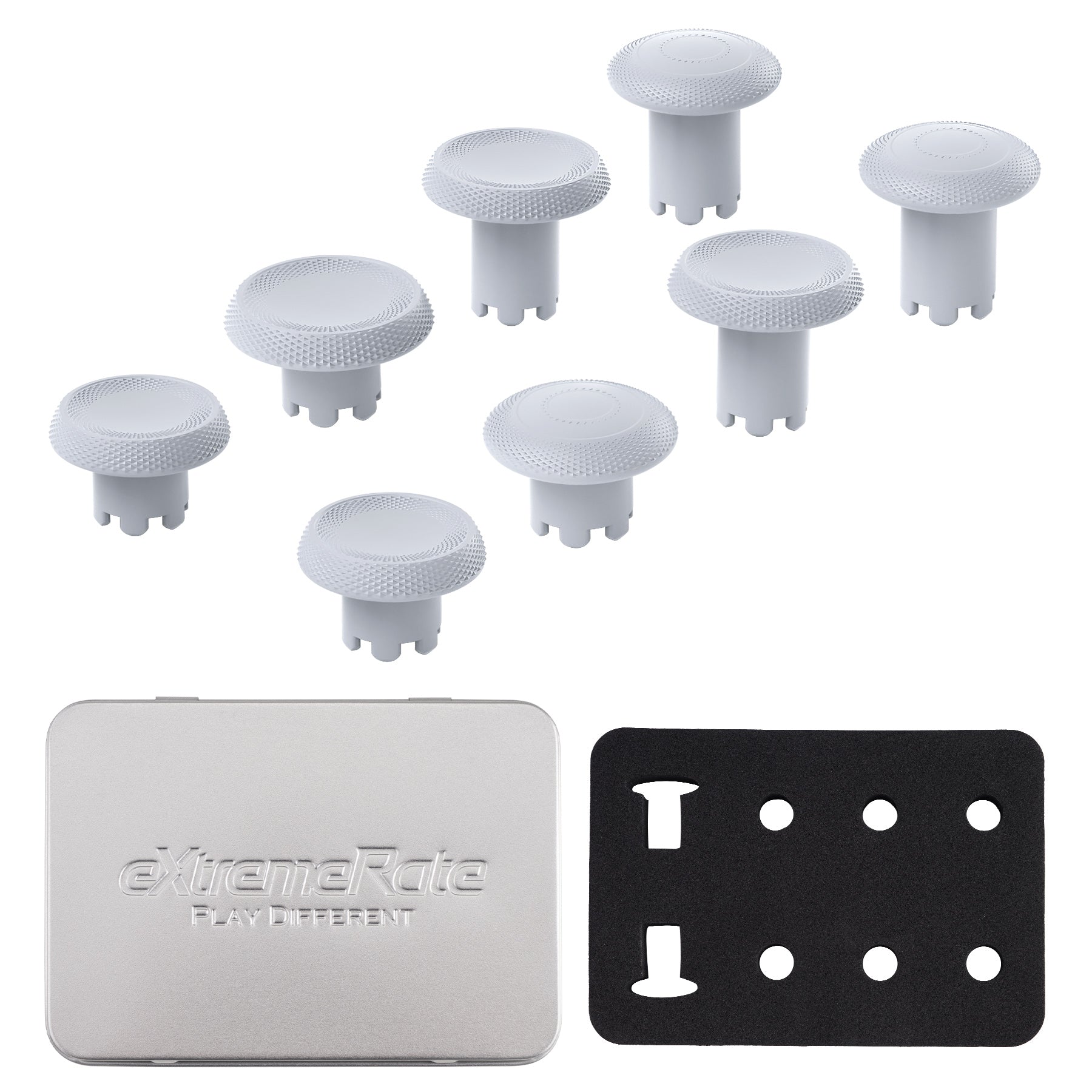 eXtremeRate ThumbsGear Interchangeable Thumbsticks for PS5 Edge Controller - Original White eXtremeRate