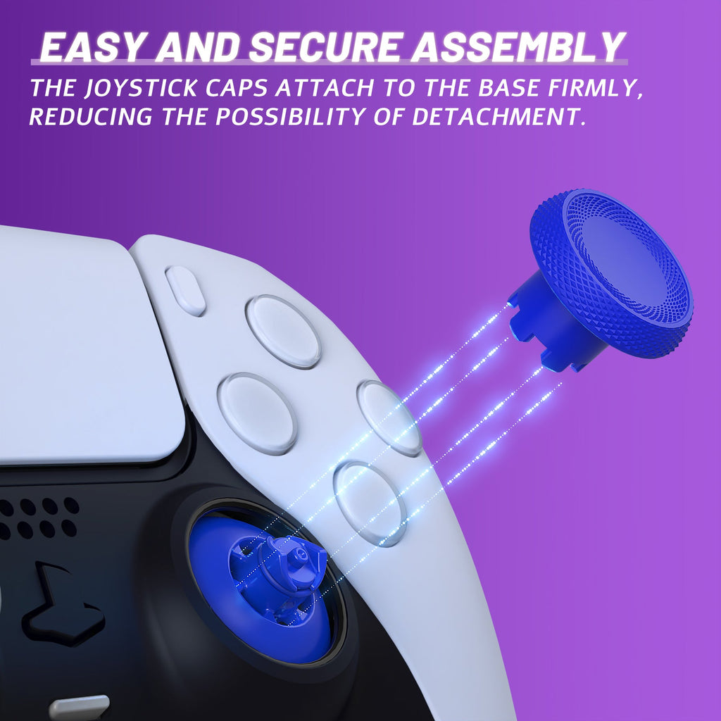 eXtremeRate ThumbsGear V3 Interchangeable Ergonomic Thumbstick for PS5 & PS4 Controller - Blue eXtremeRate