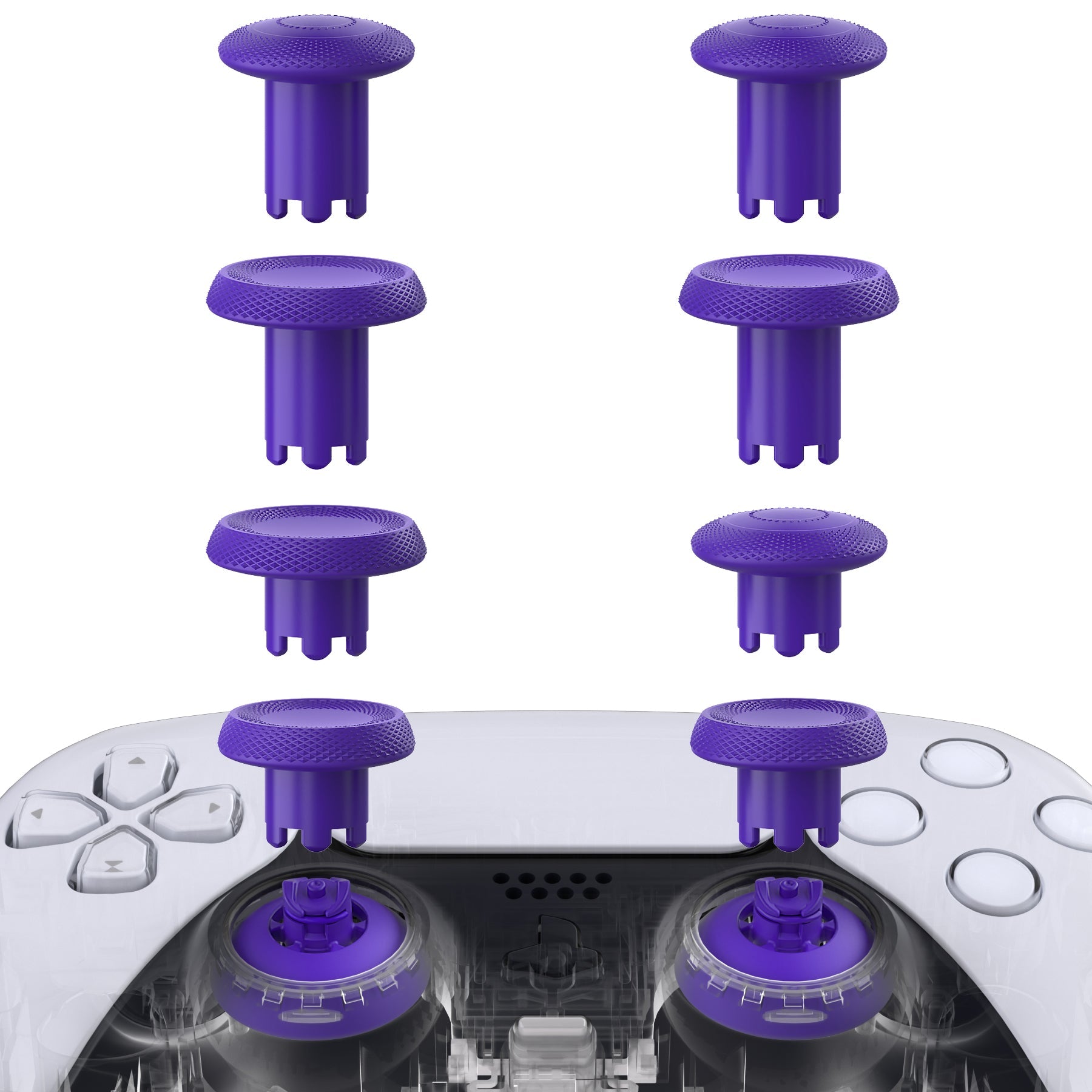 eXtremeRate ThumbsGear V3 Interchangeable Ergonomic Thumbstick for PS5 & PS4 Controller - Purple eXtremeRate