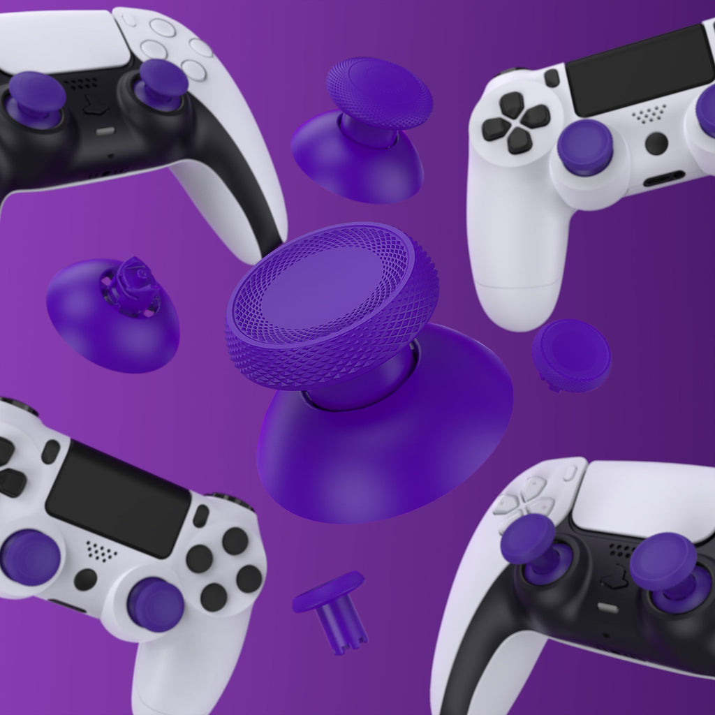 eXtremeRate ThumbsGear V3 Interchangeable Ergonomic Thumbstick for PS5 & PS4 Controller - Purple eXtremeRate