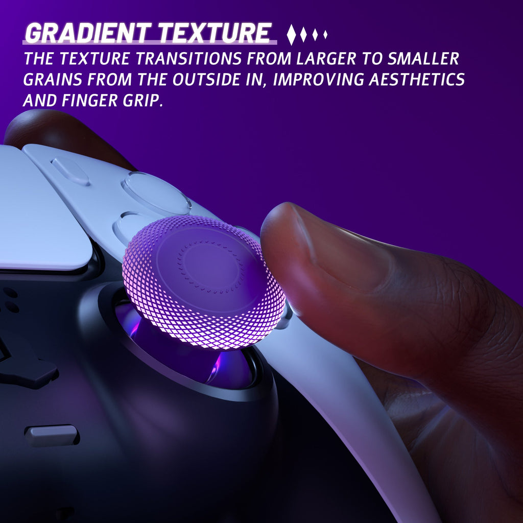 eXtremeRate ThumbsGear V3 Interchangeable Ergonomic Thumbstick for PS5 & PS4 Controller - Purple eXtremeRate